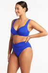 Eco Essentials C/D Underwire Bra - Eco Essentials Cobalt - Sea Level Australia 