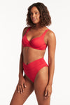 Eco Essentials C/D Underwire Bra - Eco Essentials Red - Sea Level Australia 