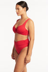 Eco Essentials C/D Underwire Bra - Eco Essentials Red - Sea Level Australia 