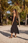 Sunset Sun Dress - Sunset Black - Sea Level Australia 