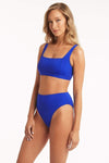 Eco Essentials Square Neck Bra - Eco Essentials Cobalt - Sea Level Australia 