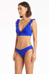 Eco Essentials Frill Bra - Eco Essentials Cobalt - Sea Level Australia 